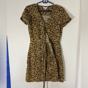 Signature Sunflower Print Midi Dress